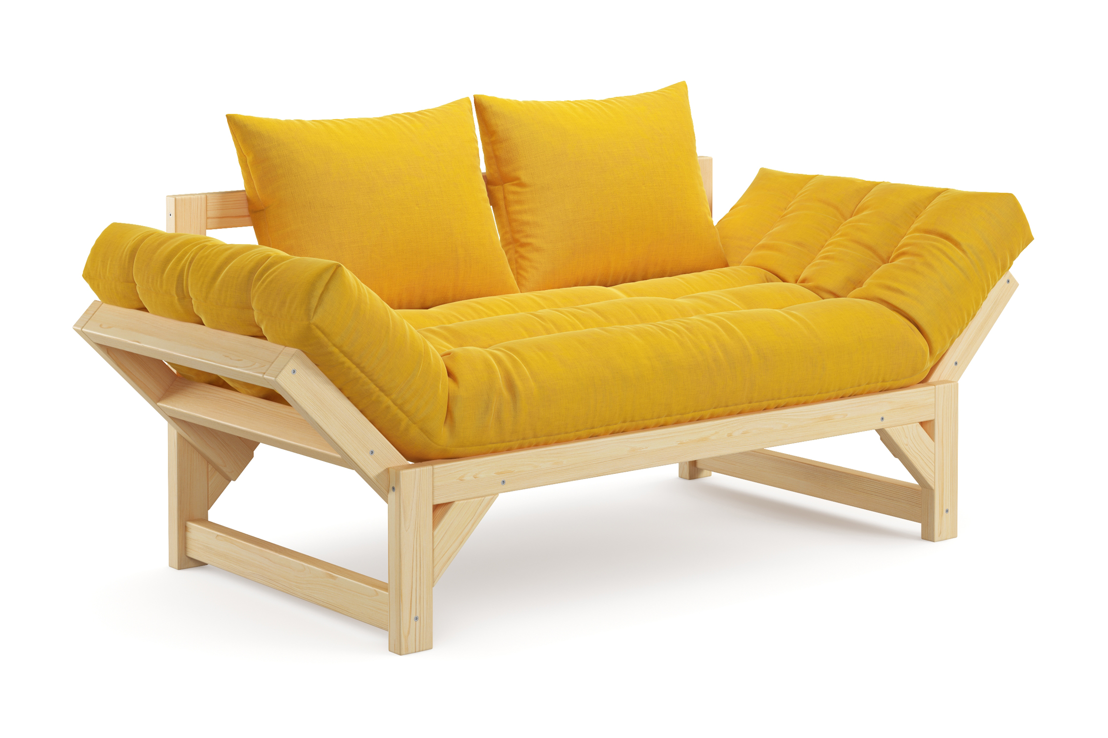 Диван кушетка Амбер желтый