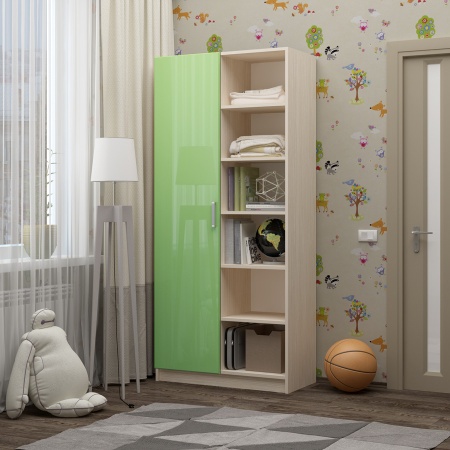 Шкаф Ириска-9 МДФ (Ш-1000 х В-2000 х Г-440 мм)/Разные Цвета