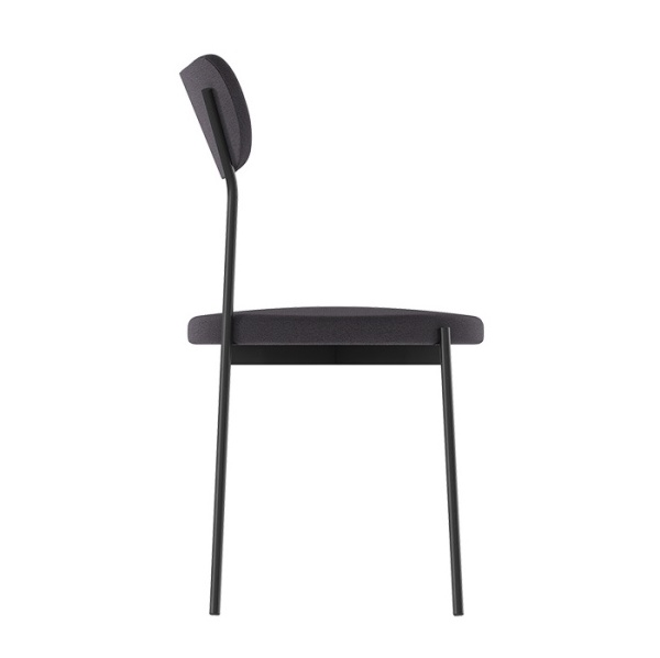 Комплект стульев Стивен (2 шт), черный велюр графитовый