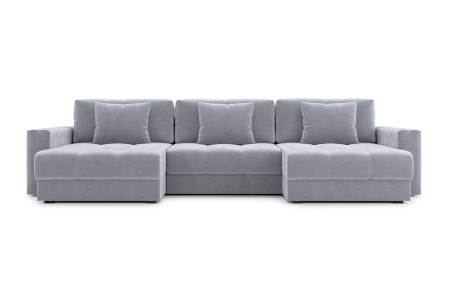 Диван п-образный тик-так Монарх М1О2 серый